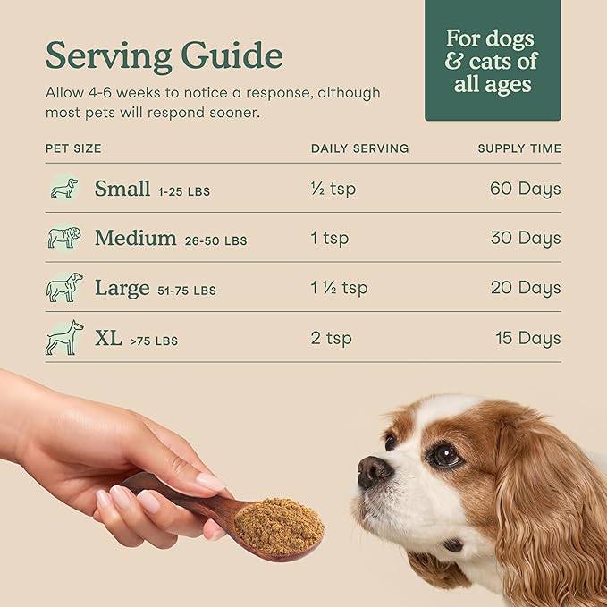 Fera Pets Whole Food Multivitamin Cat & Dog Food Topper with Probiotics, Antioxidants, & Essential Dog Vitamins & Minerals - Nutrients from Fruits, Vegetables, & Organ Meats - 3.7 oz