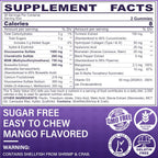 Glucosamine Chondroitin Gummies, Sugar Free Glucosamine Chondroitin MSM Supplement, Extra Strength with Boswellia Turmeric, Hydrolyzed Collagen & Hyaluronic Acid, Bone Health for Men & Women, 60 Cts