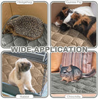 4 Pack Self Warming Cat Mat Self Heating Cat Pad Warm Thermal Pet Bed Washable Dog Crate Pad Body Heat Dog Bed Mat Blanket Non Slip Bottom for Outdoor Indoor Pets