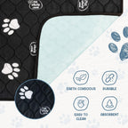 EZwhelp Reusable Dog Pee Pads, Washable Waterproof Mats for Dog Potty Training or Whelping Pads, 39x39 Inch, 2 Pack