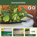 Vego garden Aluzinc Raised Garden Bed Kits, 17" Tall 6 in 1 Modular Metal Raised Planter Bed for Vegetables Flowers Patio Ground Planter Box-Modern Gray