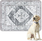 Lahome Reusable Washable Puppy Pads - 2 Pack Super Absorbent & Waterproof Dog Training Mats for Potty, Crate and Floor - Leakproof Pee Pads with Non-Slip Backing (Gray, 36"x48")