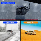 Magnetic Solar Wireless Backup Camera, 10000mAh Rechargeable Battery Powered Reversing Camera, 1-Min Easy Installation, App Control WiFi Backup Camera, for Trailer, RV, Truck, SUV, Van