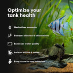 Continuum Aquatics Fraction Water Conditioner for Freshwater & Marine Aquariums – Removes Ammonia, Chlorine & Chloramines – Supports Aquarium Balance – Advanced Water Treatment, 250 ml