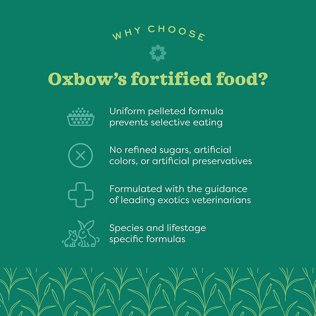 Oxbow Essentials Rabbit Food, Senior, Made Alfalfa for Rabbit, Vitamin & Mineral Rich Pet Pellets, Small Animal Pet Products, Bunny Food, Made in USA, High Fiber, 8 lb. Bag
