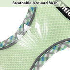 AIITLE Small Dog Harness - Breathable Double-Layer Jacquard No-Choke Vest, Durable Anti-Tear Fabric with Reflective Trim - Perfect for Running, Parties, Daily Walks (Sage, XS)