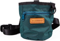 Wilderdog Dog Training Treat Pouch with Magnetic and Zipper Closure, Carabiner Attached, Adjustable Waist Strap - Green