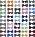 Dog Bow Tie / 50 Pcs Adjustable Elastic Rubber Band Double Layer Bow Ties for Small Medium Large Dogs & Big Cats Pet Collar Charms Accessories Bowties for Birthday Wedding Parties(50 Pcs)