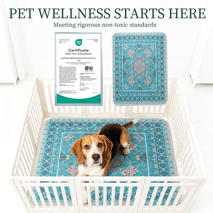 Homimp Washable Pee Pads for Dogs, 4 Pack Reusable Puppy Pads, Absorbent and Leakproof Dog Pee Pads, Non Slip Puppy Training Pads, Pet Mat for Floor, Crate, Couch, Whelping, 18"x24"