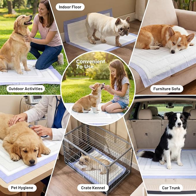 ZOMISIA 3D-Barrier Puppy Pee Pads for Dogs, 12 Cups Absorb & Rise Puffy Gel-Wall Leak-Proof, 26"x30" 25 Counts + 4 Pet Urine Test Strips, Super Absorbent Disposable Potty Training Pads