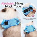 Dooradar Cat Harness and Leash Set, Escape Proof Lightweight Kitten Harness, Soft Breathable Reflective Vest for Outdoor Walking Traveling, Adjustable for Medium Cats, Pink & Blue, M