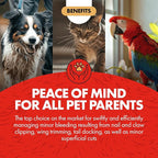 Miracle Care Kwik Stop Styptic Powder for Dogs, Cats and Birds, 0.5 Ounce (Pack of 6), Fast Acting Blood Stop Powder with Pain Relieving Benzocaine