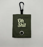 Funny Novelty Dog Waste Bag Dispenser - Oh Shit (Pink)
