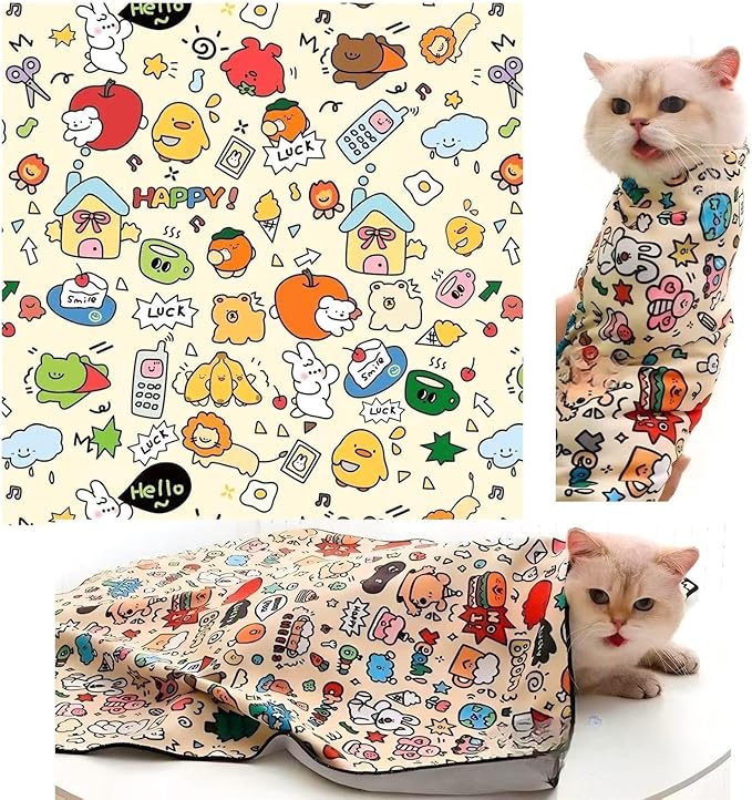 MOYEE 27.6" Cat Grooming Wrap Cat Wrap for Cutting Nails Cat Restraint for for Medicine, Nail Clipping, Teeth Brushing, Ear Cleaning