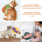 Soft Catnip Toys Fish, 3 Pack Crinkle Sound Cat Toys, Interesting Indoor Cat Kicker Toys, Durable and Highly Interactive Catnip Toys (Flatfish)
