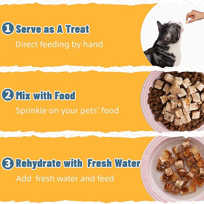 Just Try 4.76 oz Freeze-Dried Cod Treats Dog & Cat Treats - Single Ingredient, Grain-Free Snacks Omega-3 Supports Skin & Coat Health