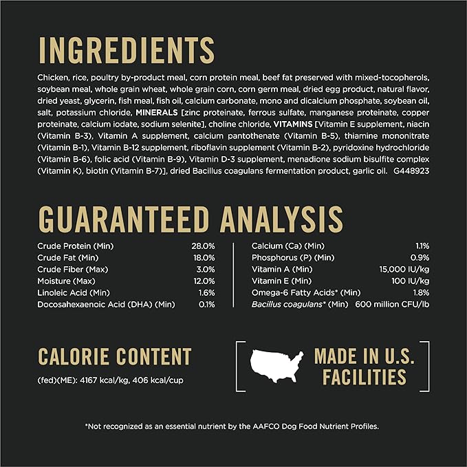 Purina Pro Plan High Protein Puppy Food Shredded Blend Chicken & Rice Formula - 34 lb. Bag