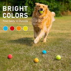 PrimePets Tennis Balls for Dogs, 2.5 Inch Thick Bouncy Ball for Dogs, Interactive Fetch Dog Toy Balls for Indoor Outdoor Play Fetch Dog Balls for Medium, Large Dogs