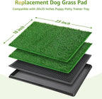 LOOBANI Dog Grass Pee Pads, Artificial Dog Grass Pads for Potty Tray, Fake Grass for Dogs to Pee On, Outdoor Indoor Pee Grass for Dog Potty(18.1*23.1 inch)