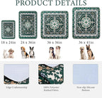 Homimp Washable Pee Pads for Dogs, 2 Pack Reusable Puppy Pads Waterproof, Absorbent and Leakproof Dog Pee Pads, Non Slip Puppy Training Pads, Pet Mat for Floor, Crate, Couch, Whelping,Green, 36"x36"