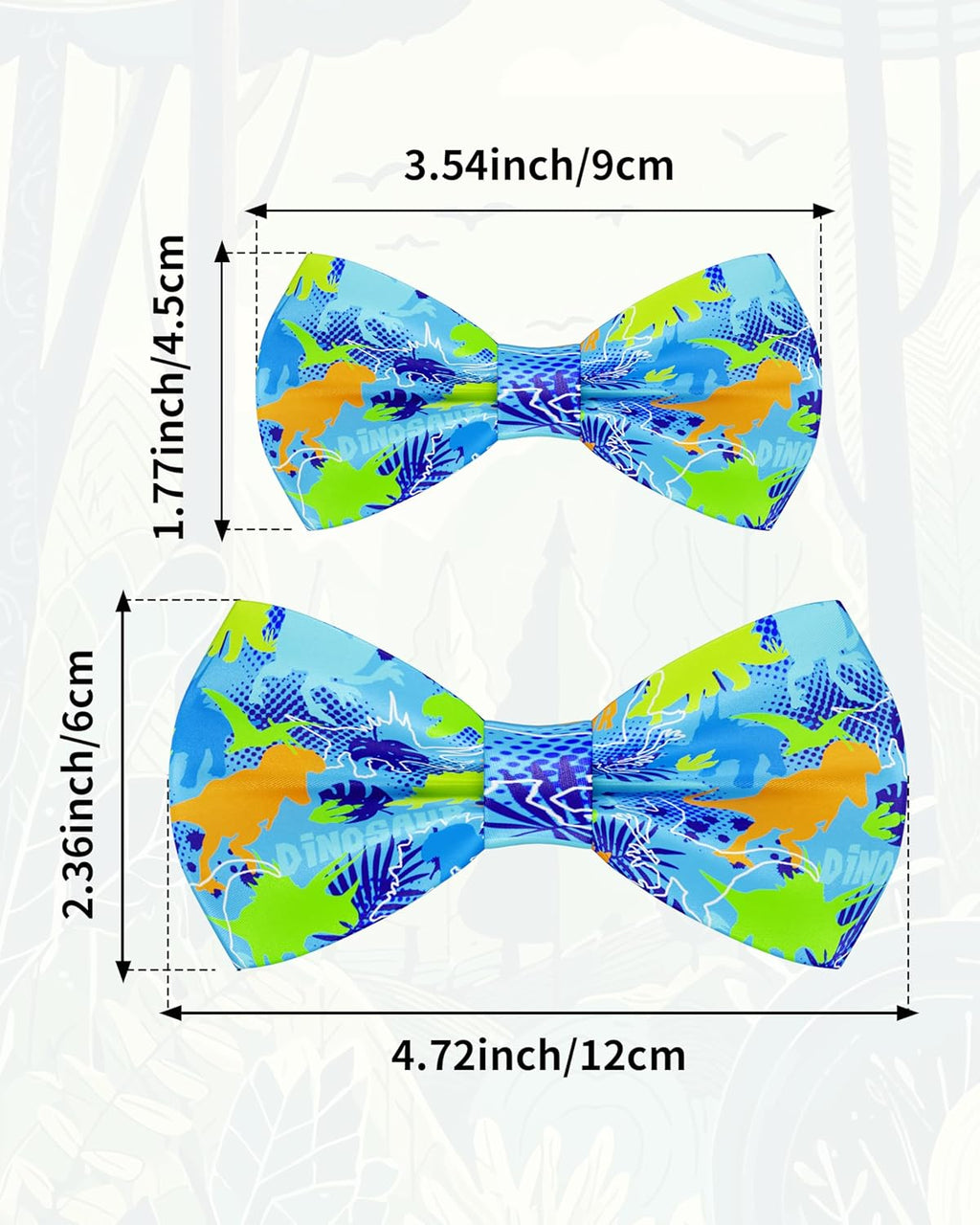 PET SHOW 10 Pack Dinosaur Small Dog Bow Ties Sliding Collar Attachments Puppy Cats Bowties for Medium Dogs Bowknots Holiday Party Pet Grooming Accessories(Small)