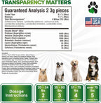 Probiotics for Dogs – Digestive Health Chews with Prebiotics & Enzymes | Dog Probiotic Supplement for Gut, Diarrhea Relief, Gas & Allergy Support – Chicken Flavor Soft Chews