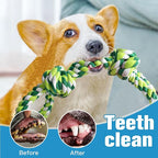 UPSKY Dog Rope Toys 2 Nearly Indestructible Dog Toys for Medium to Large Breed, Dental Cleaning Chew/ Tug Toy for Boredom, Dog Grinding Teeth for Aggressive Chewers