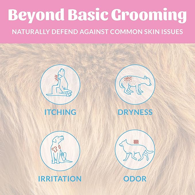 SKOUT'S HONOR Pet Deodorizer Spray- Hydrating Daily-Use with Avocado Oil & Omega-3s, Microbiome Friendly Certiified, Paraben & Sulfate-Free, 97% Natural, 8oz, Happy Puppy, 2-Pack