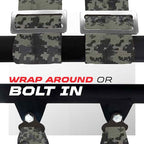 1pc 50 Cal Camo 5 Point Harness w/ 2" straps, Racing Harness Seat Belt | Ultra Kush padding, Race latch quick release hardware. Universal Fit for UTV, RZR, race car. Part# 6009A7