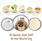 The Blissful Dog Pekingese Nose Butter for Dry, Cracked Skin, Lick-Safe Dog Nose Balm with Moisturizing Shea Butter, Almond, Olive, and Essential Oils, Pet Supplies, Uncented, 8 oz.