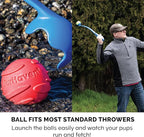 Furhaven 3-Pack 2.5" Squeaky Ball Dog Toys for Small/Medium Dogs, Fits Most Standard Launchers - Fetch 'N Fun TPR Squeaky Ball Toy Set - Play Pack, Set of 3