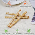 MON2SUN Dog Rawhide Twist Sticks Chicken Flavor 5 Inch Thin Sticks Rawhide Chews Treats for Puppy and Small Dogs 60 Count
