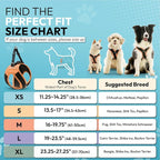Gooby Escape Free Easy Fit X Step-in Dog Harness, Atlanta Peach, Large | Patented escape-free, tightens on back-out; Choke-free X-frame + V-neck; Quick-release buckle; Reflective trim