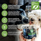Only Natural Pet - Natural Hemp Soft Chew Bites for Dog Stress & Anxiety Relief - L-Theanine, Chamomile & Lemon Balm - Calming Chews for Dogs - 120 Count