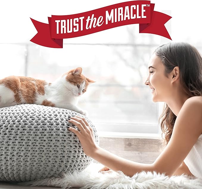Nature's Miracle Advanced Cat Stain and Odor Eliminator Spray, Severe Mess Enzymatic Formula, Sunny Lemon Scent, 32 fl oz