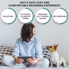 Pet Union Professional Dog Grooming Kit, Rechargeable, Cordless, Low Noise Dog Clippers for Grooming Thick Coats - Clippers, Nail Trimmer, Complete Grooming Set for Dogs, Cats and Other Pets (Chrome)