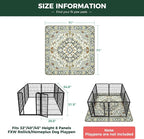 FXW Washable Pee Pads for Dogs, Puppy Pads with Super Absorbent, Specifically Designed for FXW Rollick/Homeplus 32/40/45inch 8 Panels Dog Playpen, 71" Square, Boho Beige, 1 Pack