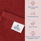DAN RIVER Dog Towel - Pack of 1, 100% Cotton, 20x40, Ultra Soft 450 GSM, Super Absorbent & Quick Drying Towel for Dogs, Cats, and Other Pets, Salsa.