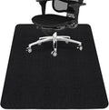 Sycoodeal Office Chair Mat,Computer Gaming Desk Chair Mat for Hard Wood & Tile Floor,Large Anti-Slip Floor Protector Rug,Easy to Clean,48" X 36" Black