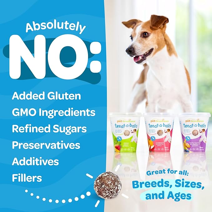 Cranberry, Pumpkin, & Apple Healthy Dog Treats - Vegan, Non-GMO, Human Grade - All Breeds, Sizes, & Ages - All Natural, Lean, Gluten-Free, Soft & Chewy - 6pk (108 Dog Treats Bulk)