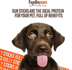 FOODIEPAWS Bully Stick Bites for Dogs, 1 lb Bulk Pack (2-3 Inch) | Training Treats | All Natural, Grass-Fed Beef Pizzle | Grain-Free, Rawhide-Free & Fully Digestible | High Protein Dental Chews