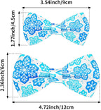 PET SHOW 10 Pack Winter Big Dog Bow Ties for Large Medium Dogs Sliding Collar Attachments Snowflake Bowties Snowman Bowknots Holiday Party Pet Grooming Accessories(Large)
