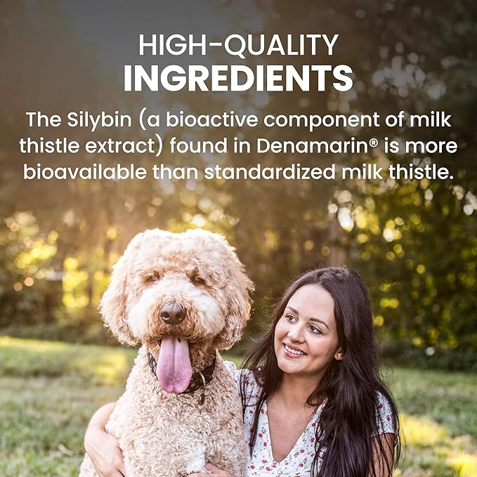 Nutramax Denamarin Liver Health Supplement for Large Dogs - With S-Adenosylmethionine (SAMe) and Silybin, 30Count(Pack of 1)