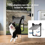 Pet Screen Door for Dogs & Cats - Heavy Duty Magnetic Lockable Flap, Inside Door 11.1x8.94inch, Easy Install for Sliding Glass/Patio Doors Screen, Scratch-Resistant & Security Latch (Size XL)