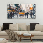 AIXMGSJS Canvas Wall Art Decor Wall Art Pictures for Living Room Abstract Canvas Art Wall Decor Modern Colorful Wall Art Prints City Life Art Decorations Artwork for Walls Home Office Decor 20" X 40"