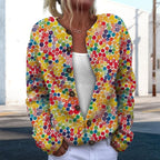 Women Sweaters Cardigan Fashion Long Sleeve Crewneck Sweaters Button Chunky Outerwear Fall Winter Casual Wear