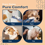 Pet Wipes for Dogs and Cats Plant Based – Unscented (Pack of 400) Dog Wipes for Paws and Butt - Deodorizing Non Toxic Dog Wipes, +12 Additional Travel Wipes