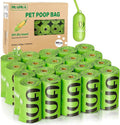 MUAMUA Biodegradable Dog Poop Bags 300 Count, 20 Rolls, Recyclable Waste with Dispenser, Large 9 x 13 Inches, Extra Thick, Leak Proof for Dogs and Cats