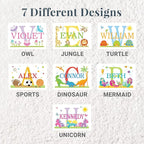 Let’s Make Memories Personalized My Own Name Step Stool - Children’s Step Stool - Sturdy Wood – Non-Toxic Paint, Sealer - Unicorn Design - Natural - 14’Wx9.25”Lx8.75”H - Ages 3+