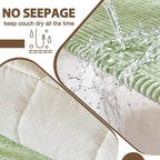 FUANGUI Waterproof Couch Cover Sofa Cover for Dogs and Pets Sofa Protector | Non-Slip Washable Fuzzy Soft Cat Sofa Slipcover for 2-3 Cushion Couch Sofa Pet Friendly, Grass Green, 27.6" x 94.5", 1 pcs